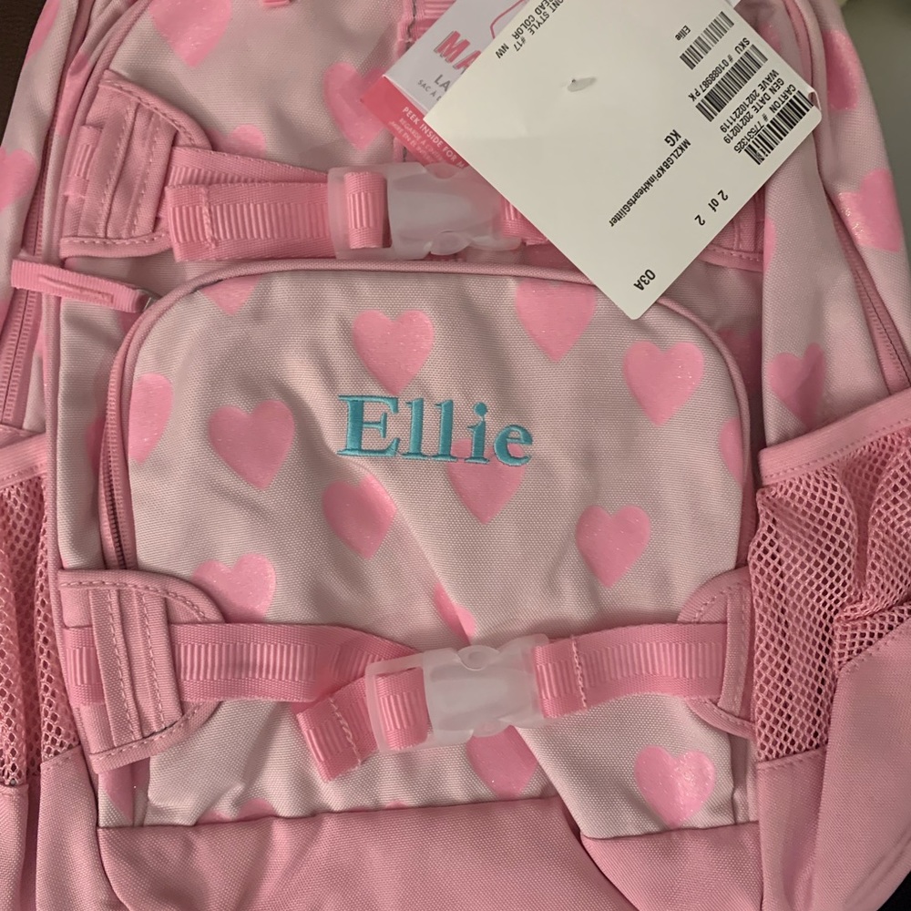 PB kids backpack and lunchbox